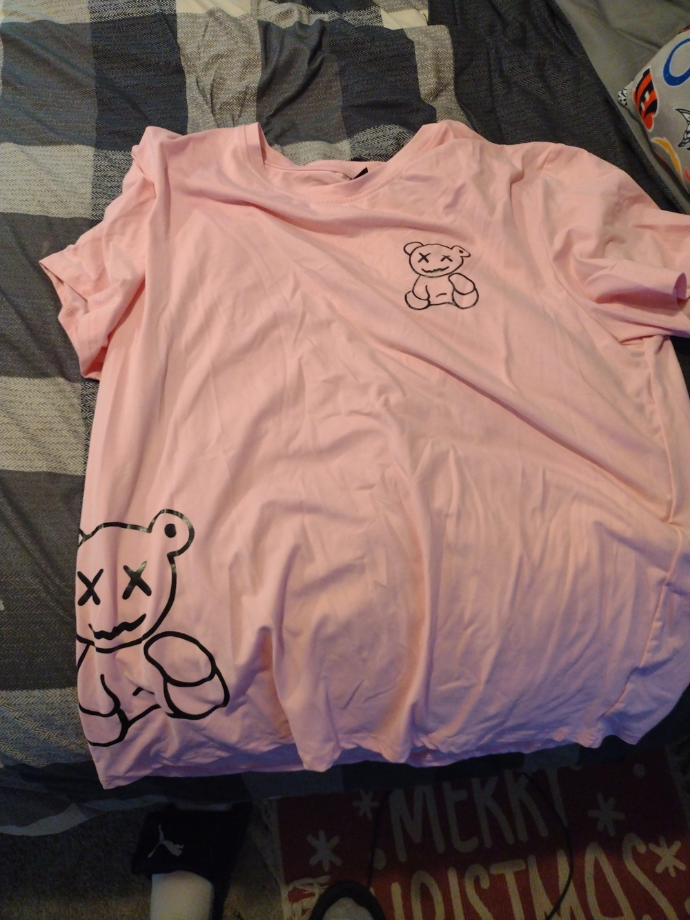 NFINITY Pink Bear Graphic Short Sleeve Tee